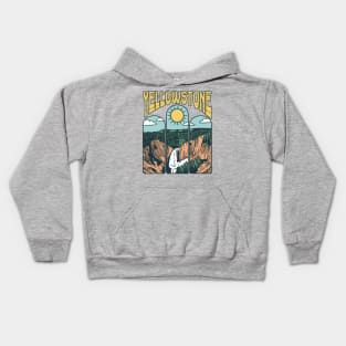 yellow stone Kids Hoodie